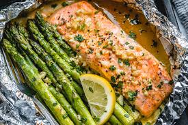 Baked Salmon with Asparagus