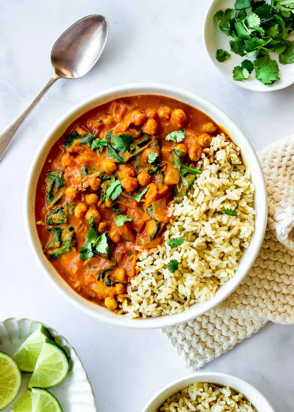 Chickpea and Spinach Coconut Curry