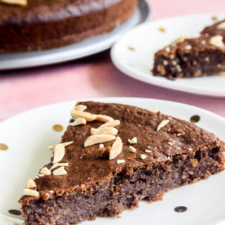 Chocolate Banana Almond Cake