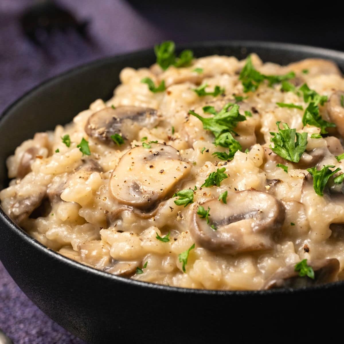 Creamy Vegan Mushroom Risotto