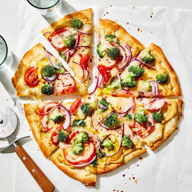 Hummus Pizza