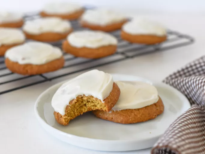 Iced Pumpkin Cookies