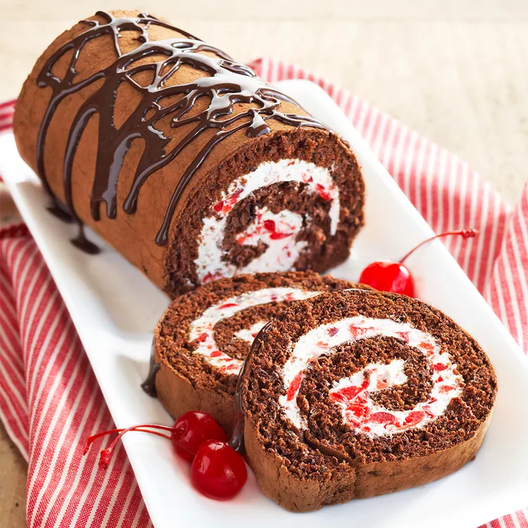 Black Forest Cake Roll