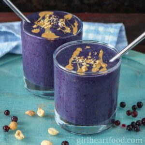 Blueberry Peanut Butter Smoothie