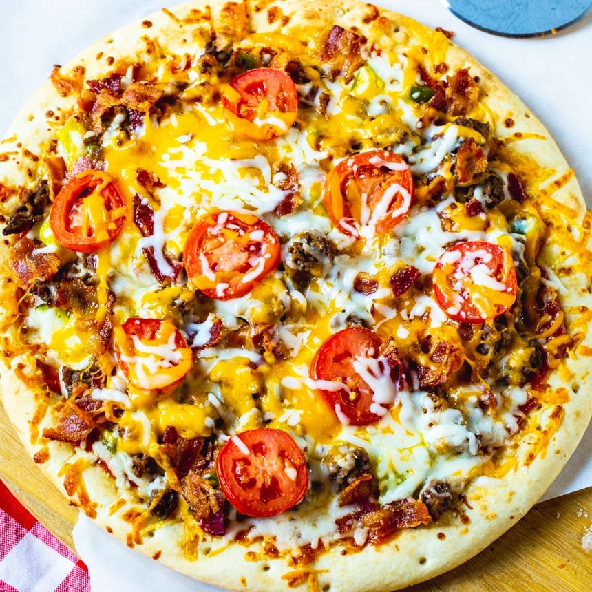 Cheese Burger Pizza