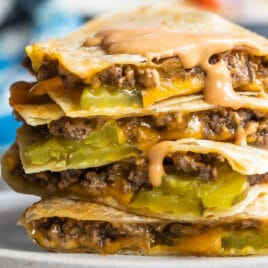 Cheese Burger Quesadillas