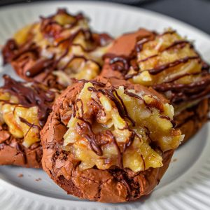 German Chocolate Brownie Cookies