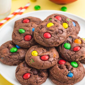 M&Ms Brownie Cookies