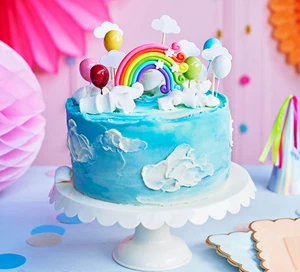 Rainbow Cloud Birthday Cake