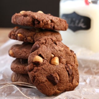 Triple Chocolate Nutella-stuffed 