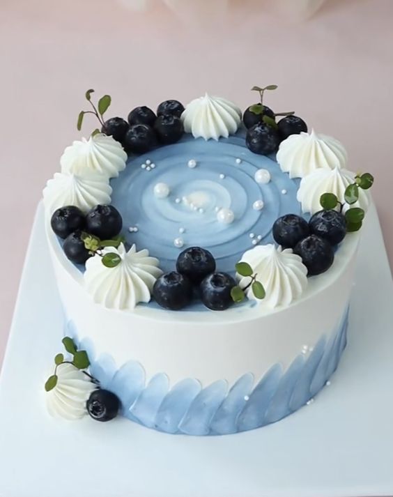 Blueberry Cornmeal Cake