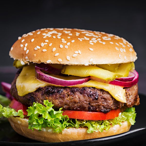 Bison Burger With Smoked Cheese