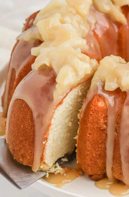 Caramel Apple Pound Cake