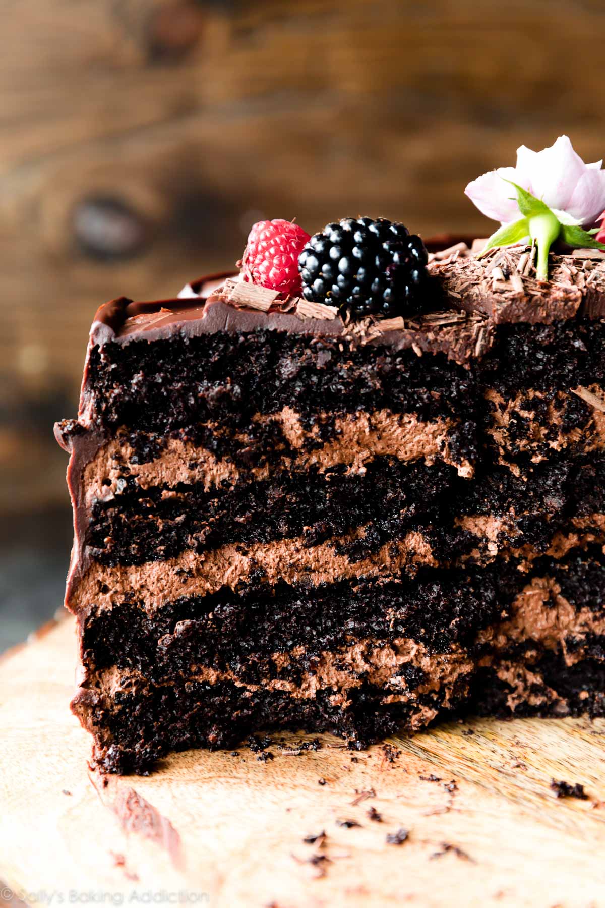 Dark Chocolate Mousse Cake