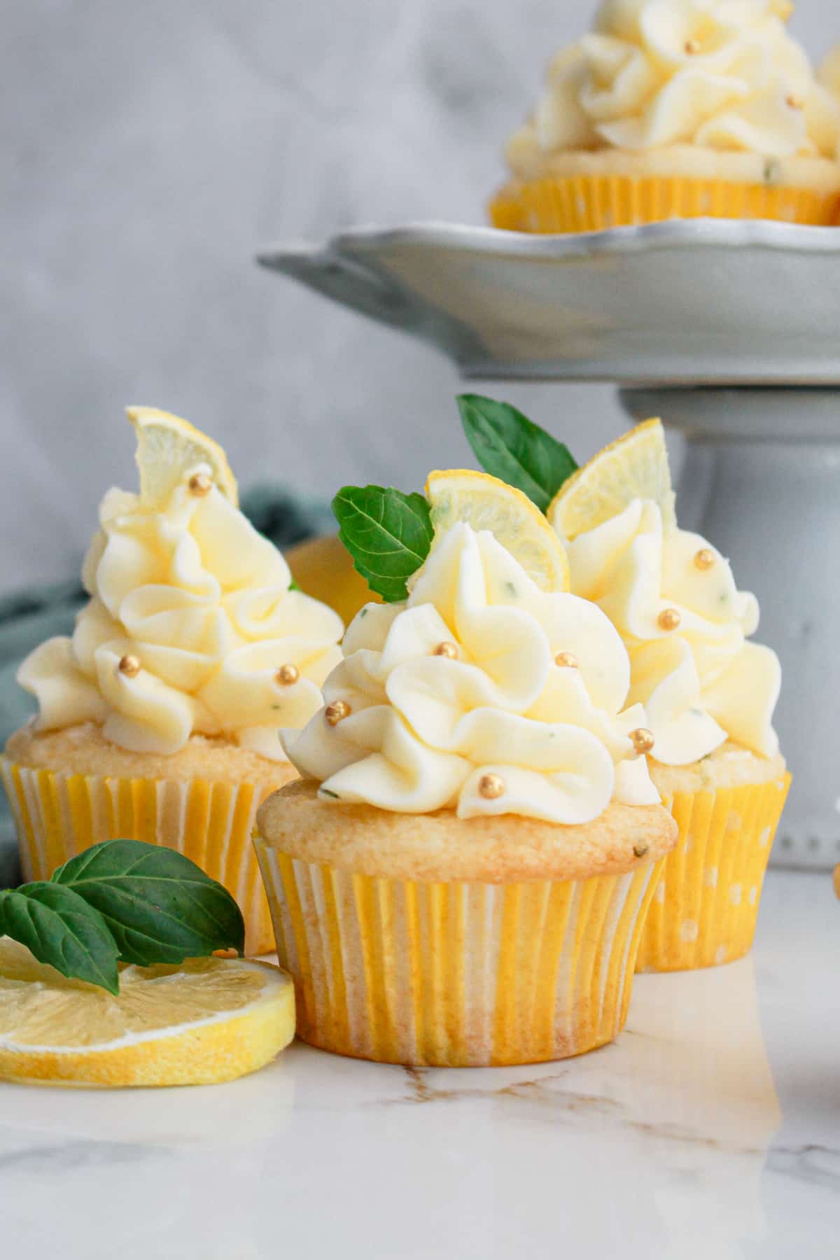 Lemon Basil Cupcakes