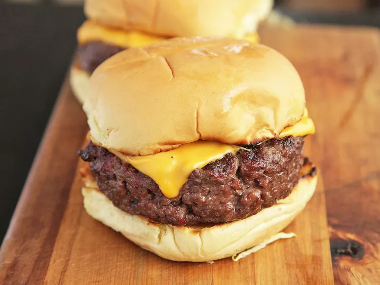 Home-Ground Bison Burger