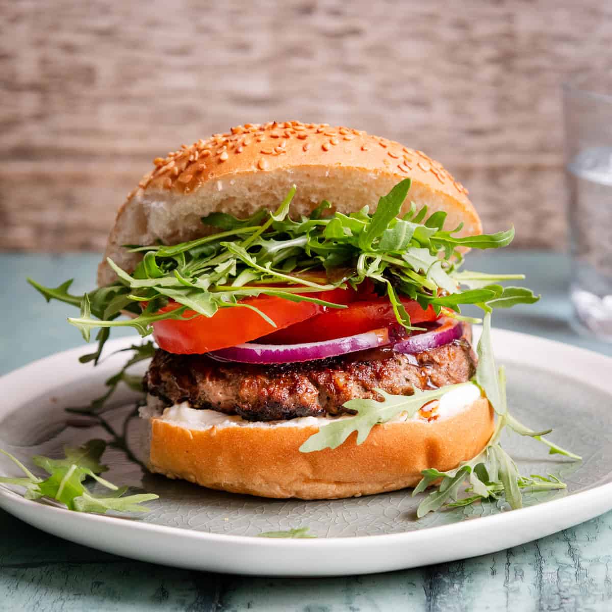 Homemade Lamb Burger