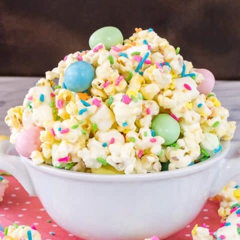 White Chocolate Easter Popcorn