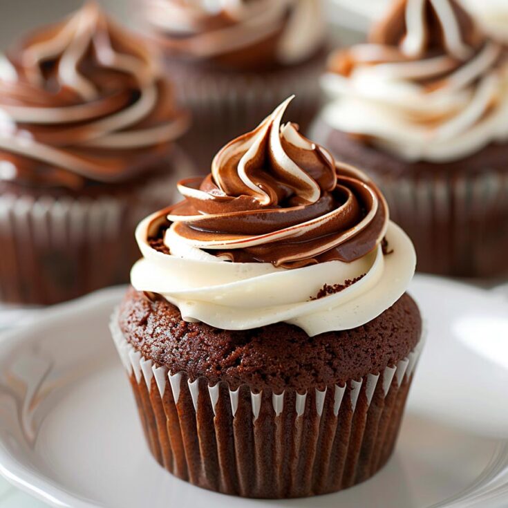 Chocolate Coffee Cream Cupcake